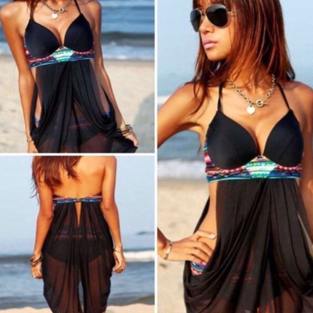 Tata swim suit top bikini top Aztec print​​ - Picture 2 of 15